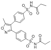 N,N'-((5-methylisoxazole-3,4-diyl)bis(4,1-phenylenesulfonyl))dipropionamide molecular structure (CAS 2251048-76-5)