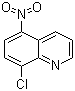 结构式 CAS# 22539-55-5, 8-氯-5-硝基喹啉