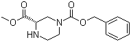 structure of CAS# 225517-81-7, (3S)-1,3-Piperazinedicarboxylic acid 3-methyl 1-(phenylmethyl) ester