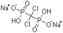 Dichloromethylenediphosphonic acid disodium salt molecular structure (CAS 22560-50-5)