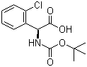 (S)-N-Boc-(2'-chlorophenyl)glycine molecular structure (CAS 225918-60-5)