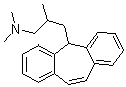 beta,N,N-三甲基-5H-二苯并[a,d]环庚烯-5-丙胺分子结构 (CAS 22649-70-3)