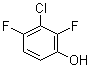 结构式 CAS# 2268-00-0, 3-氯-2,4-二氟苯酚