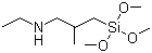 N-乙基-3-三甲氧基硅烷-2-甲基丙胺分子结构 (CAS 227085-51-0)