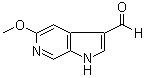 structure of CAS# 227180-23-6, 5-Methoxy-1H-pyrrolo[2,3-c]pyridine-3-carboxaldehyde