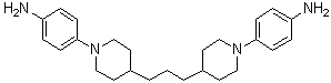 4,4'-(1,3-丙烷二基二-4,1-哌啶二基)二苯胺分子结构 (CAS 22728-32-1)