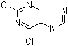 structure of CAS# 2273-93-0, 2,6-Dichloro-7-methylpurine;2,6-Dichloro-7-methyl-7H-purine