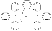 反式-苄基双(三苯基膦)氯化钯分子结构 (CAS 22784-59-4)