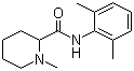 Mepivacaine molecular structure (CAS 22801-44-1)