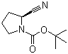 (S)-1-N-Boc-2-吡咯烷甲腈分子结构 (CAS 228244-04-0)