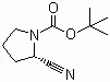 (R)-1-Boc-2-氰基吡咯烷分子结构 (CAS 228244-20-0)