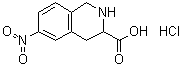 1,2,3,4-Tetrahydro-6-nitro-3-isoquinolinecarboxylic acid monohydrochloride molecular structure (CAS 228728-05-0)
