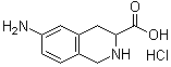 6-Amino-1,2,3,4-tetrahydro-3-isoquinolinecarboxylic acid monohydrochloride molecular structure (CAS 228728-09-4)