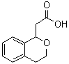 结构式 CAS# 22901-11-7, 3,4-二氢-1H-2-苯并吡喃-1-乙酸