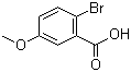 2-溴-5-甲氧基苯甲酸分子结构 (CAS 22921-68-2)