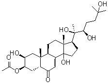20-Hydroxyecdysone 3-acetate molecular structure (CAS 22961-68-8)