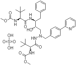 Atazanavir sulfate molecular structure (CAS 229975-97-7)