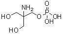 2-氨基-3-羟基-2-(羟基甲基)丙基磷酸二氢酯分子结构 (CAS 23001-39-0)