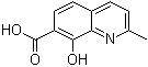 8-羟基-2-甲基-7-喹啉甲酸分子结构 (CAS 23051-08-3)