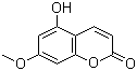 5-Hydroxy-7-methoxycoumarin molecular structure (CAS 23053-61-4)
