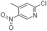 2-氯-5-硝基-4-甲基吡啶分子结构 (CAS 23056-33-9)