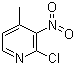 2-氯-4-甲基-3-硝基吡啶分子结构 (CAS 23056-39-5)