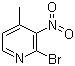 2-溴-3-硝基-4-甲基吡啶分子结构 (CAS 23056-45-3)