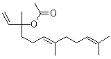 乙酸橙花叔醇酯分子结构 (CAS 2306-78-7)
