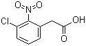 structure of CAS# 23066-21-9, 3-Chloro-2-nitrophenylacetic acid