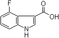 4-氟-1H-吲哚-3-羧酸分子结构 (CAS 23077-42-1)
