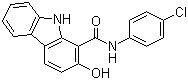 4'-氯-2-羟基咔唑-1-甲酰苯胺分子结构 (CAS 23077-61-4)