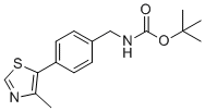 structure of CAS# 2308507-34-6, Tert-butyl 4-(4-methylthiazol-5-yl)benzylcarbamate