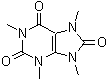 structure of CAS# 2309-49-1, 1,3,7,9-Tetramethyluric acid;Ba 2750; NSC 8809; Temorine; Temurin; Tetramethyluric acid; Theacrine
