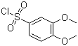 3,4-二甲氧基苯磺酰氯分子结构 (CAS 23095-31-0)
