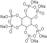 环己六醇环-1,2:3,4:5,6-三(P,P'-二氢二磷酸酯)六钠盐分子结构 (CAS 23103-35-7)