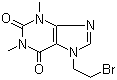 structure of CAS# 23146-05-6, 7-(2-Bromoethyl)theophylline;7-(2-Bromoethyl)-1,3-dimethyl-3,7-dihydro-1H-purine-2,6-dione