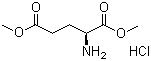 L-谷氨酸二甲酯盐酸盐分子结构 (CAS 23150-65-4)