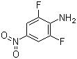 2,6-二氟-4-硝基苯胺分子结构 (CAS 23156-27-6)