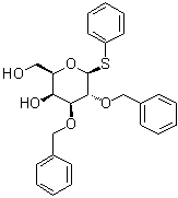 Phenyl 2,3-bis-O-(phenylmethyl)-1-thio-beta-D-galactopyranoside molecular structure (CAS 231623-55-5)