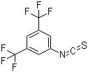 3,5-双(三氟甲基)苯基异硫氰酸酯分子结构 (CAS 23165-29-9)