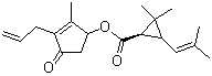(1R)-2,2-Dimethyl-3-(2-methyl-1-propen-1-yl)cyclopropanecarboxylic acid 2-methyl-4-oxo-3-(2-propen-1-yl)-2-cyclopenten-1-yl ester molecular structure (CAS 231937-89-6)
