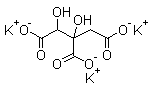 structure of CAS# 232281-44-6, Tripotassium hydroxycitrate;3-C-Carboxy-2-deoxypentaric acid tripotassium salt