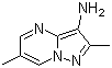 2,6-二甲基吡唑并[1,5-a]嘧啶-3-胺分子结构 (CAS 232601-05-7)