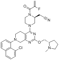 阿达格拉西布分子结构 (CAS 2326521-71-3)