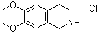 6,7-二甲氧基-1,2,3,4-四氢异喹啉盐酸盐分子结构 (CAS 2328-12-3)