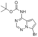叔-丁基(7-溴吡咯并[2,1-f][1,2,4]三嗪-4-基)氨基甲酸酯分子结构 (CAS 2328091-01-4)