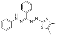 structure of CAS# 23305-68-2, MTT formazan;N'-anilino-N-[(4,5-dimethyl-1,3-thiazol-2-yl)imino]benzenecarboximidamide