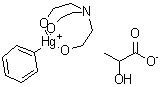 Tris(2-hydroxyethyl)(phenylmercurio)ammonium lactate molecular structure (CAS 23319-66-6)
