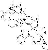 环氧长春碱分子结构 (CAS 23360-92-1)