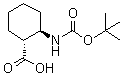 (1R,2R)-2-[(叔丁氧羰基)氨基]环己烷甲酸分子结构 (CAS 233661-54-6)